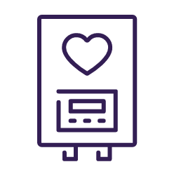 Purple Boiler Care Icon
